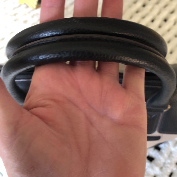 Tignanello Authentic large black/brown‎ pebbled leather satchel. 12 x 9 in. EUC. - Picture 7 of 8